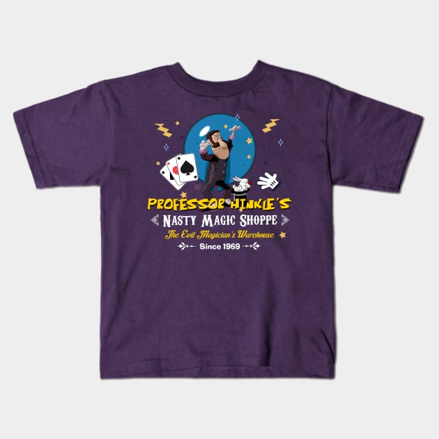 Professor Hinkle's Nasty Magic Shoppe Kids T-Shirt by MonkeyKing